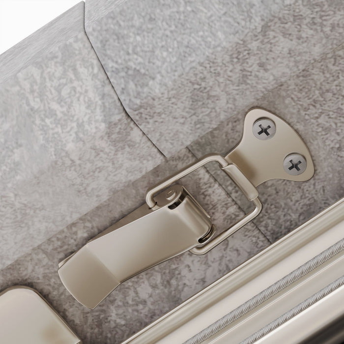 Modern Mid-Century Gray Dining Table Set With Extendable Design