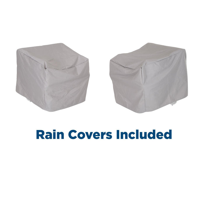 Teddi - Outdoor Lounge Chairs Set (Set of 2) - Aqua