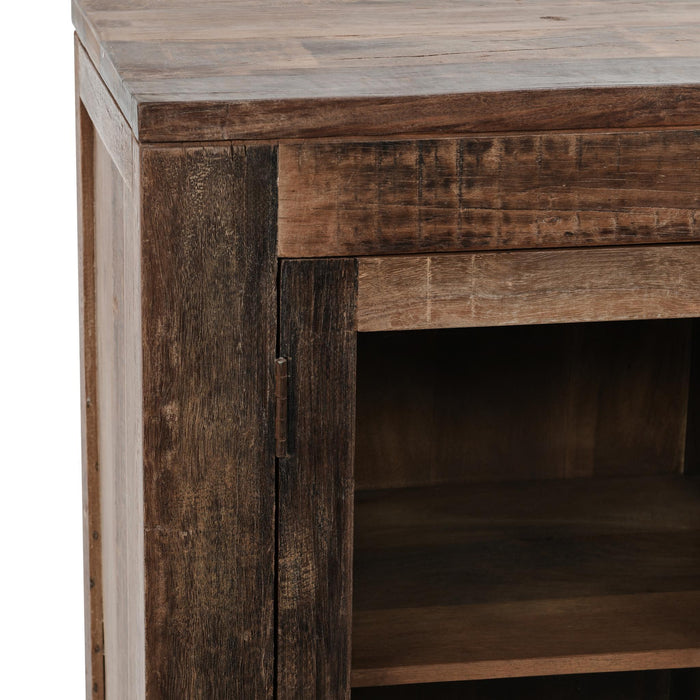 Jett - Wood 4 Door Cabinet - Natural