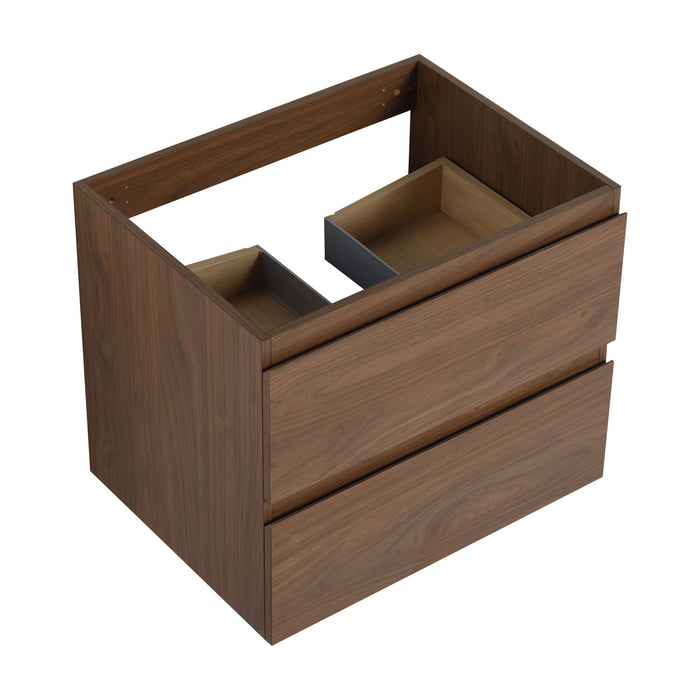 Wall Mounted Bathroom Vanity & Sink, 2 Soft Close Drawers