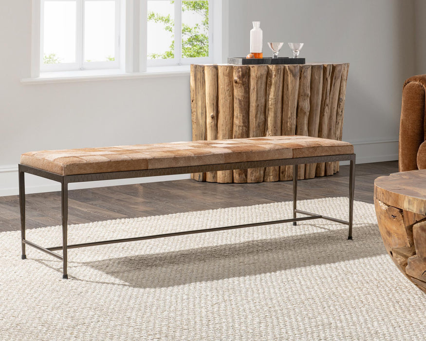 Achen - Hide 60" Bench