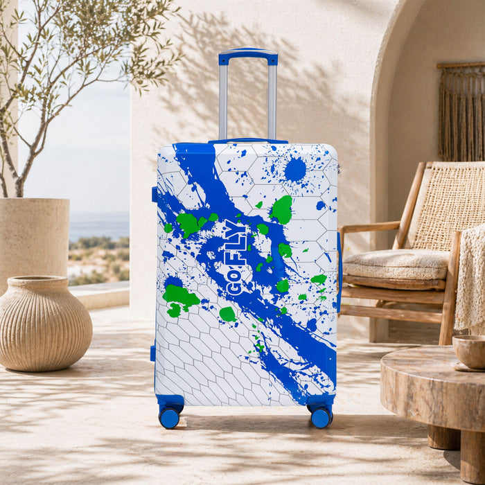 Luggage With Printed Pattern, Combination Lock