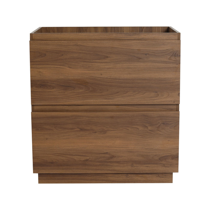 Modern Freestanding Bathroom Vanity Cabinet With Double Drawer