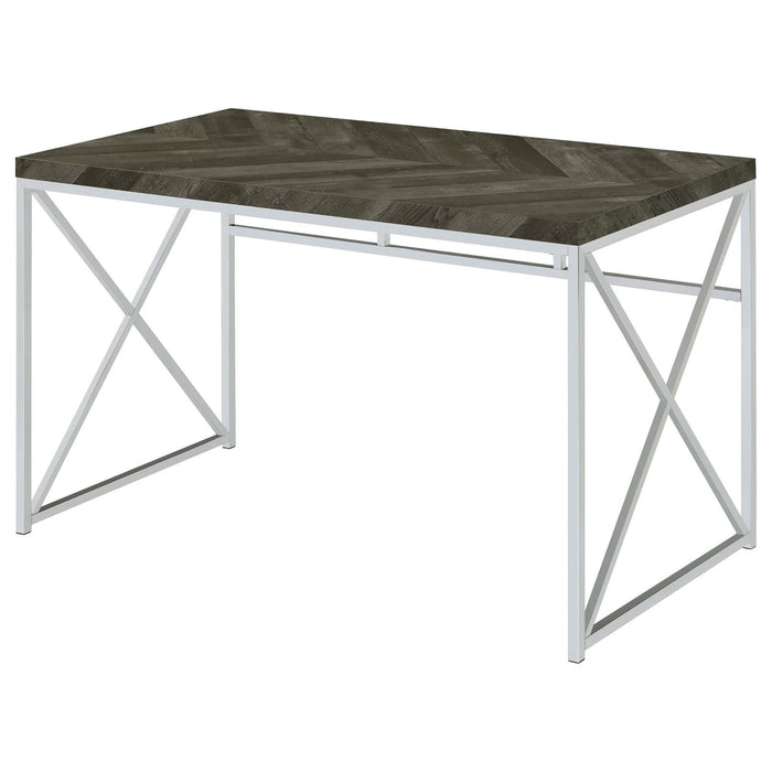 Herringbone - Writing Desk - Gray