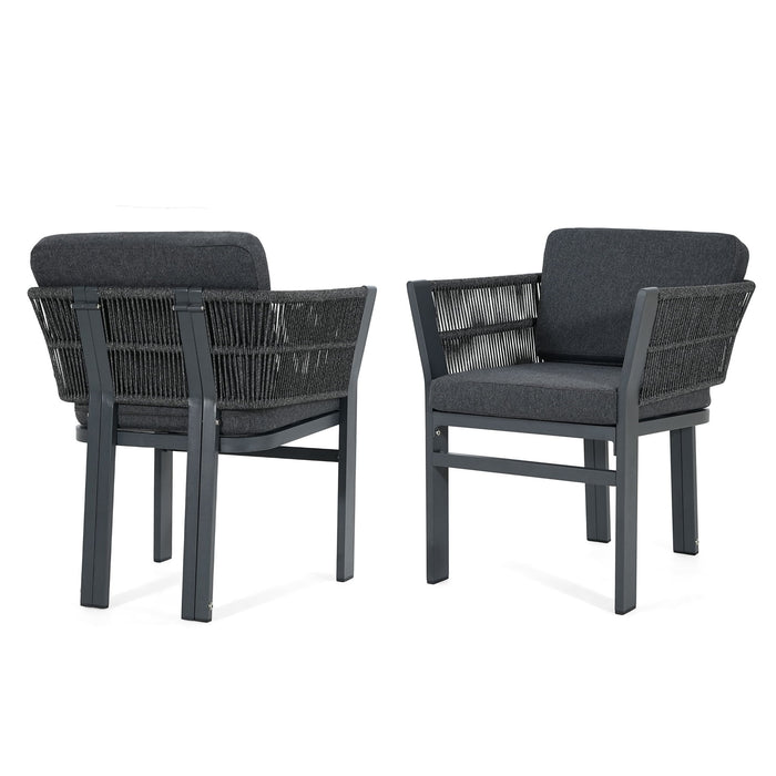 Outdoor Dining Chair, All-Weather Patio Seating For Backyard (Set of 2)