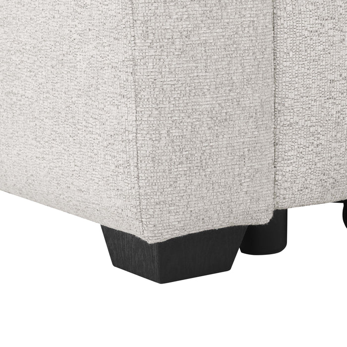 Upholstered Sectional & Pull Out Bed And Chaise Storage - Beige