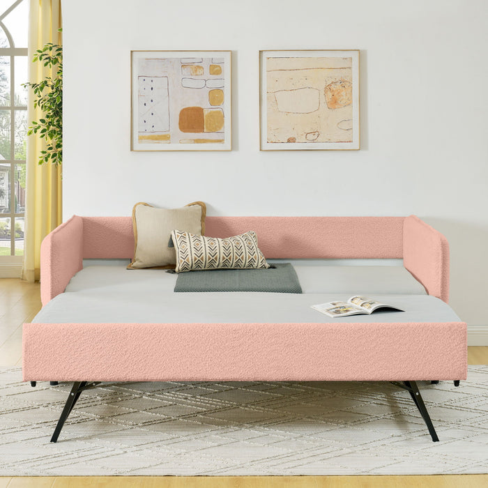Upholstered Daybed With Pop Up Trundle