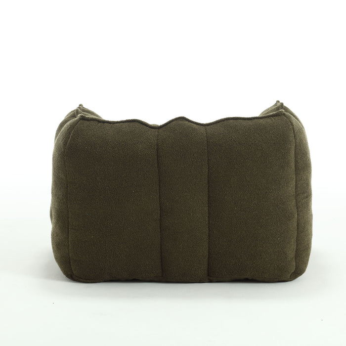Soft Chenille Bean Bag Chair With High Resilient Foam