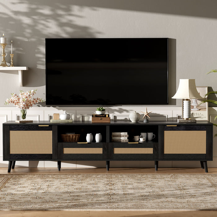 TV Stand, Media Console With Cable Management