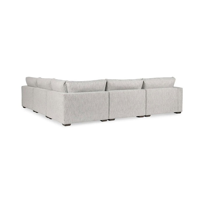 Ludwig - Upholstered 5 Piece Sectional - Ivory