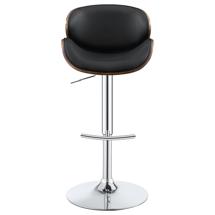 Adjustable Height Bar Stool - Black