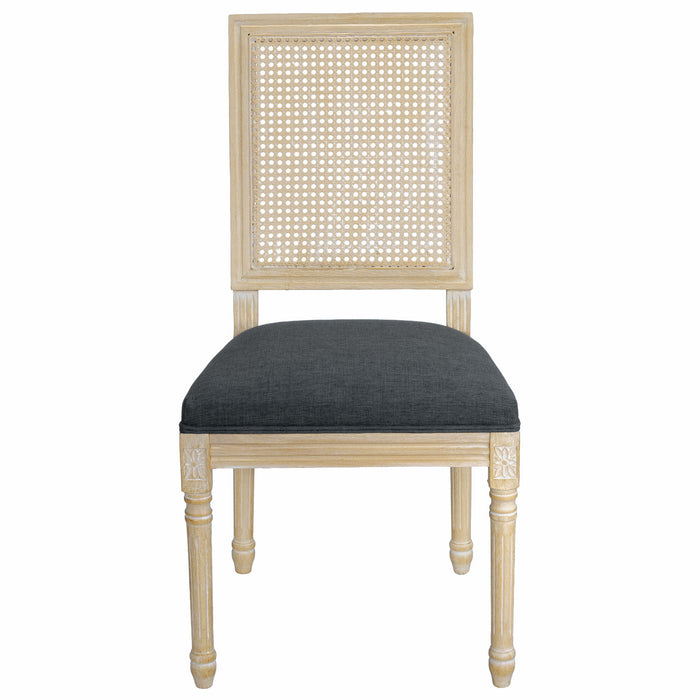 Dining Chairs With Square Back (Set of 2)