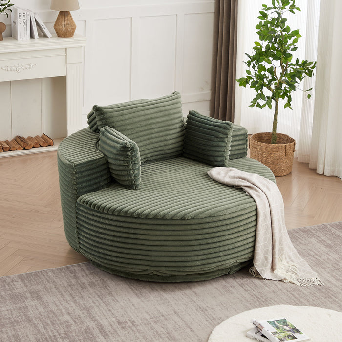 Swivel Chair With 360° Rotation For Living Room