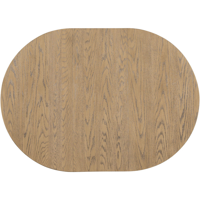 Round Extendable Dining Table Set With 4 Upholstered Chairs