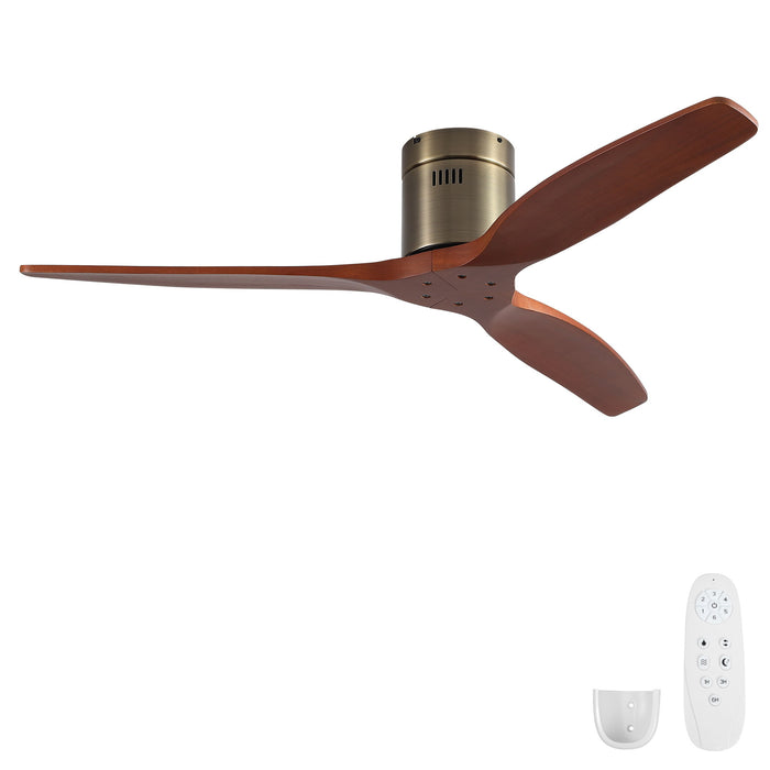 Low Profile Flush Mount Ceiling Fan Without Light