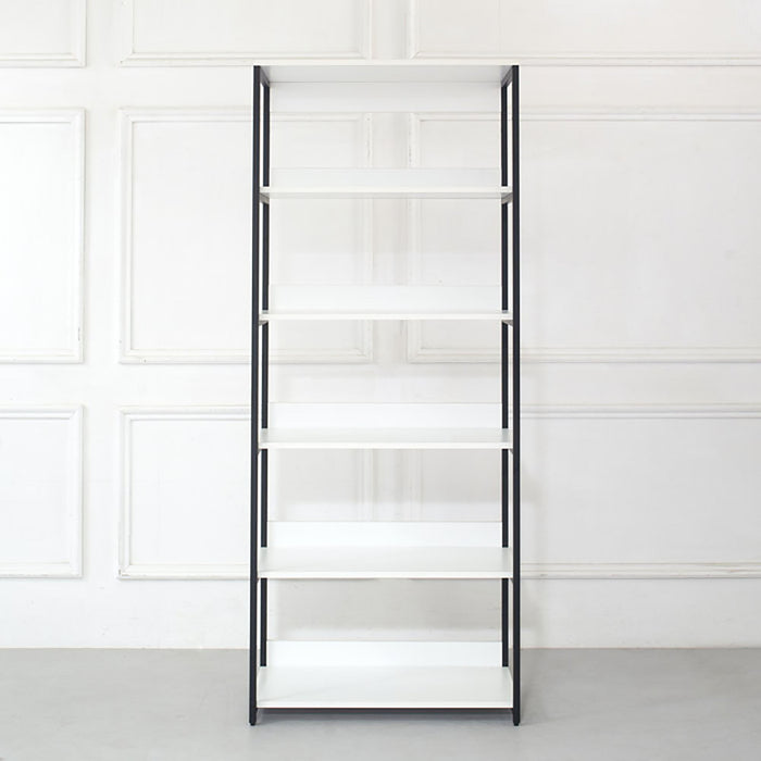 Fiona - Freestanding 3 Tower System Walk In Closet With 7 Shelf Wood And Metal Frame - White