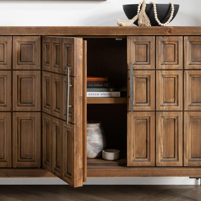 Willmark - 6 Door Iron Leg Sideboard