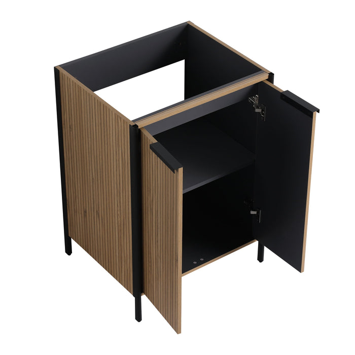 Contemporary Freestanding Bathroom Vanity With Adjustable Shelves