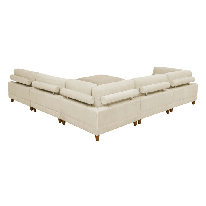 Modern Modular Sectional With Adjustable Back Support
