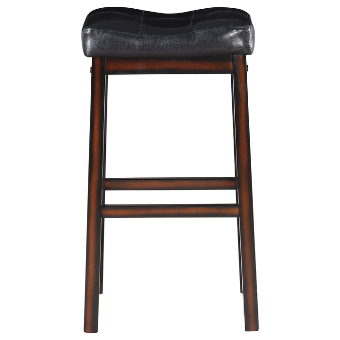 Upholstered Bar Stool (Set of 2) - Black