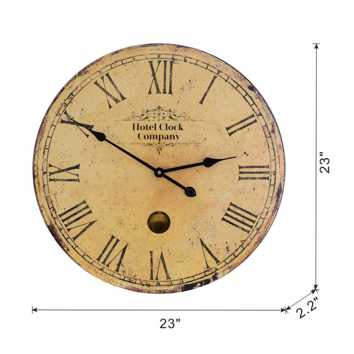 Wall Clock - Beige