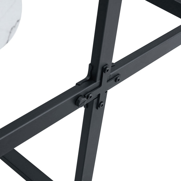 2 Tone Dining Table For Modern Minimalist And Industrial Styles