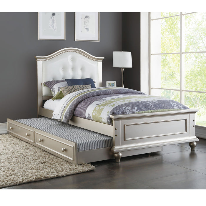 Contemporary Style Bed With Trundle