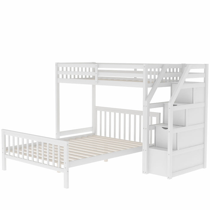 Loft Bed With Staircase And Storage