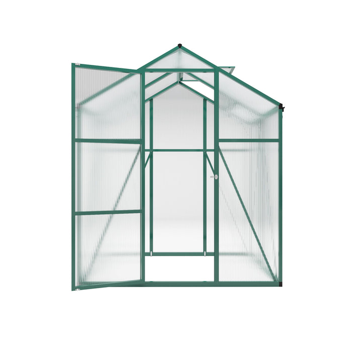 Polycarbonate Walk-In Greenhouse, Raised Base For Outdoor In All Season