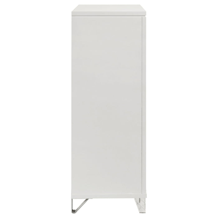 5 Drawer Bedroom Chest Of Drawers - White
