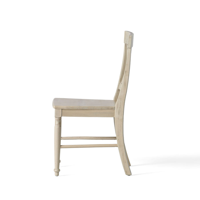 Dining Chair With X Shaped Back (Set of 2)