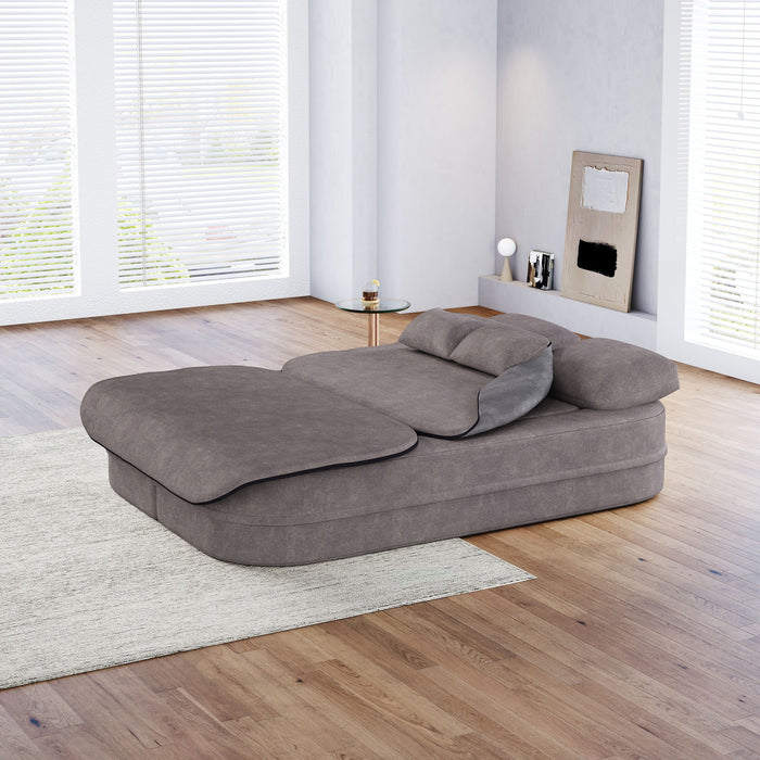 2 In 1 Foldable Sofa Bed With Multi Functional Blanket, Floor Lounge Sofa