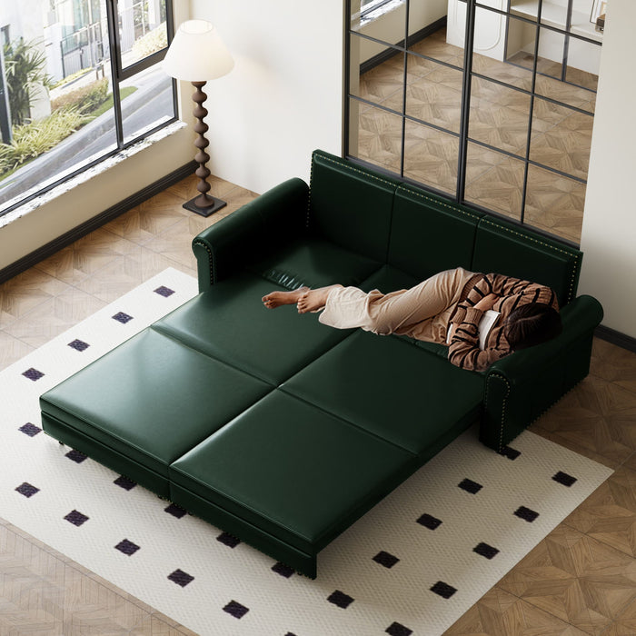 Chesterfield Sofa & Pull Out Bed