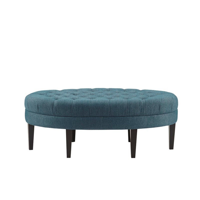 Martin - Surfboard Tufted Ottoman With Button Tufting - Blue