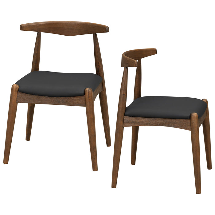 Dining Chairs With Ergonomic Backrest (Set of 2)