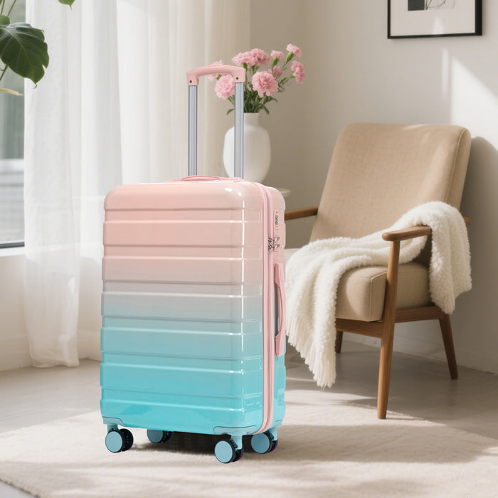 Luggage Set 20" /24" /28" With Combination Lock And Silent Wheels