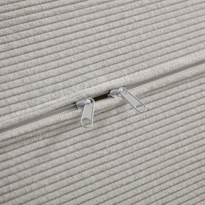 Modular L Shaped Floor Living Room Sofa Set With 6 Pillows