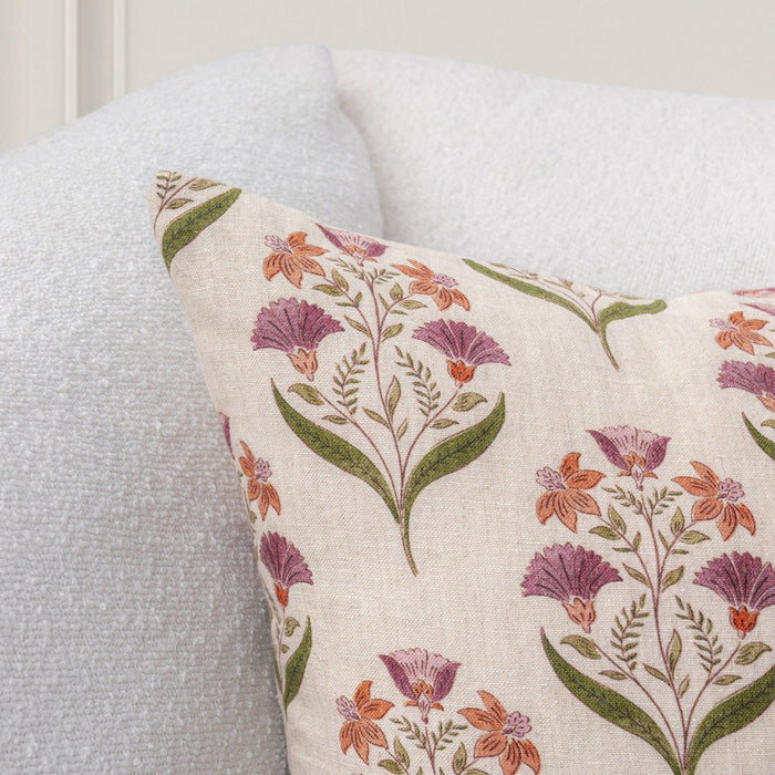 Transcendence - 22" x 22" Bluffs Pillow - Olive Green / Multi