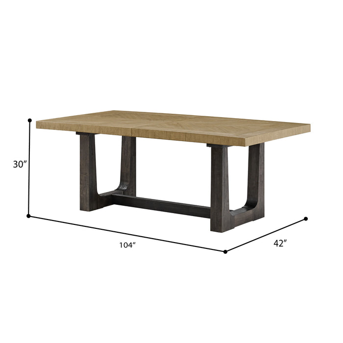 Sutton Place - Trestle Dining Table - Caramel / Cocoa