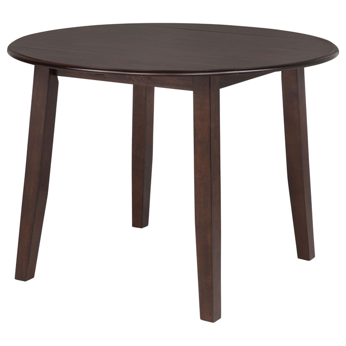 Verety - 5 Piece Round Dining Set With Chairs - Dark Brown