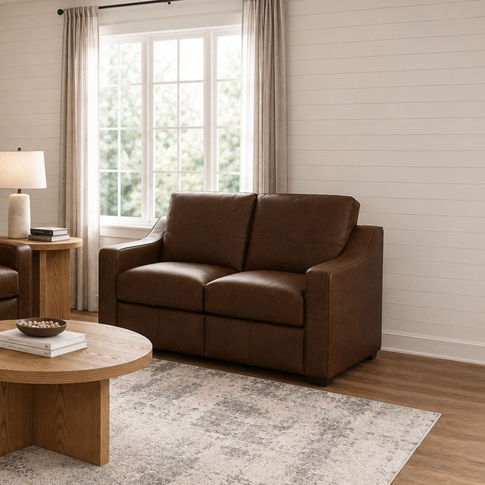 Hudson - Loveseat - Dark Brown