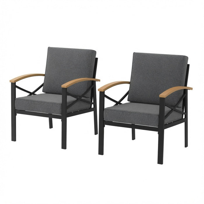 Outdoor Patio Armchair, All Weather (Set of 2)