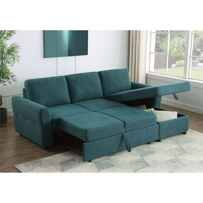 Kenna- Sleeper Sectional Sofa With Storage Ottoman