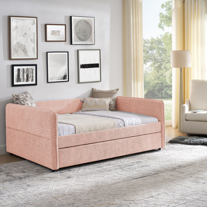Upholstered Daybed With Pop Up Trundle
