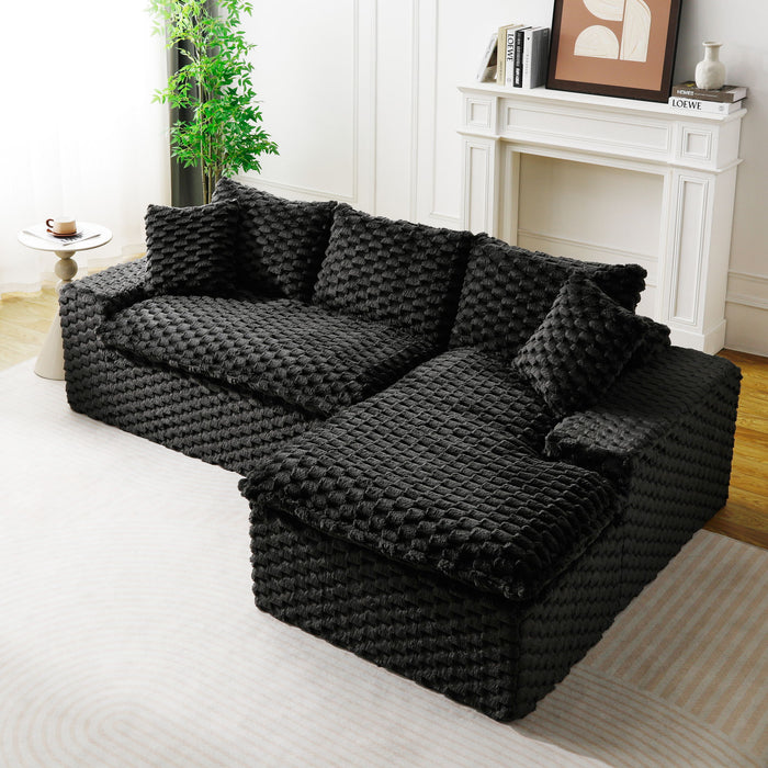 Modular Sofa, Convertible Twin Seat With Chaise Lounge