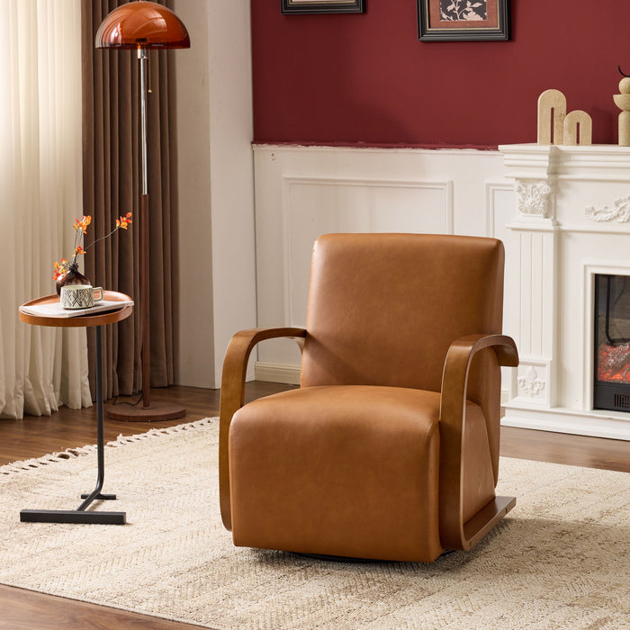 Swivel Accent Rotatable Ergonomic Single Chair For Living Room