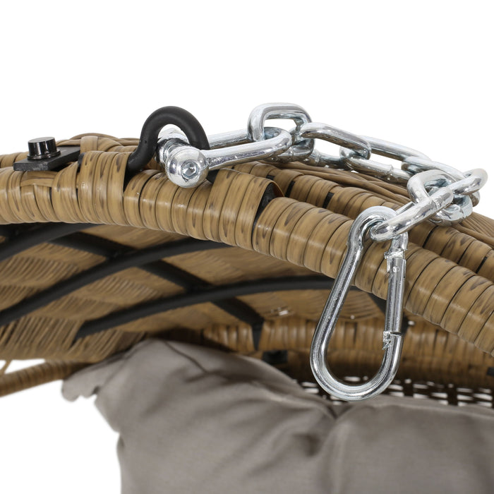 Malia - Wicker Hanging Chair With Cushion