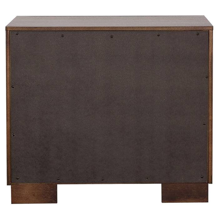 Polk - 2 Drawer Nightstand With Slim Handles - Cappuccino