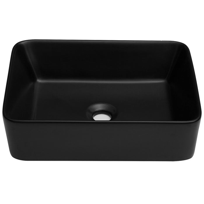 Modern European Design Ceramic Rectangular Vessel Bathroom Sink