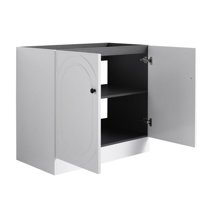 Modern Freestanding Bathroom Vanity With Soft Close Cabinet Doors